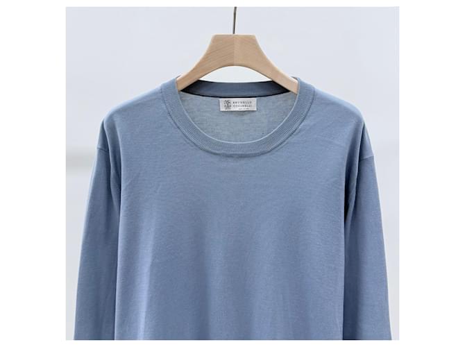 Brunello Cucinelli Blauer Strick - Ansicht 2