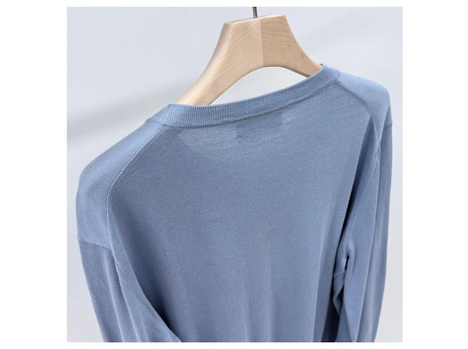 Brunello Cucinelli Blauer Strick - Ansicht 5