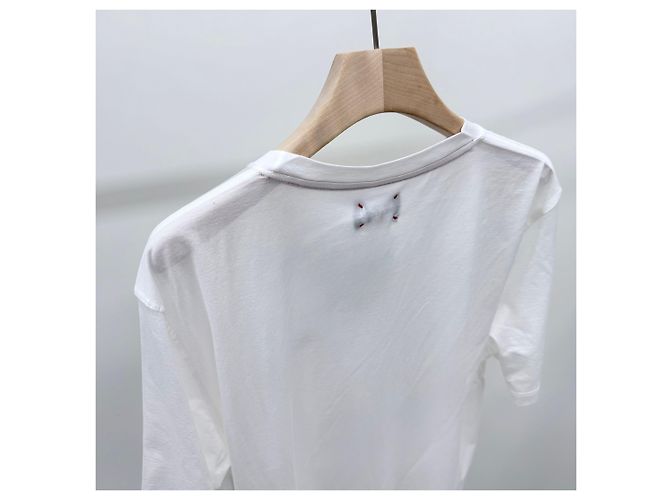 Kiton T-Shirt aus Baumwolle mit Rundhalsausschnitt und gesticktem Logo Weiß - Ansicht 7