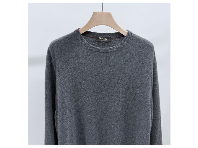 Loro Piana Grauer Kaschmirstrick Braun - Ansicht 2