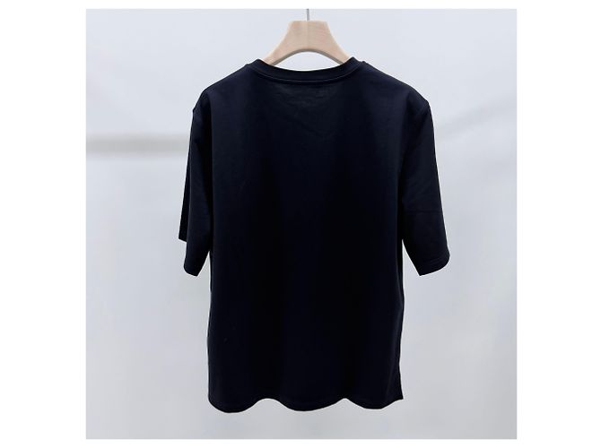 Hermès Batman Battle Horse T-Shirt mit Lederpatch Blau - Ansicht 5