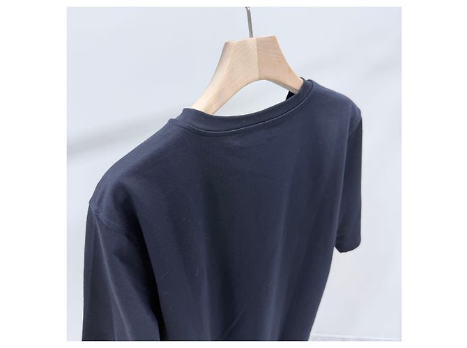 Hermès Batman Battle Horse T-Shirt mit Lederpatch Blau - Ansicht 6