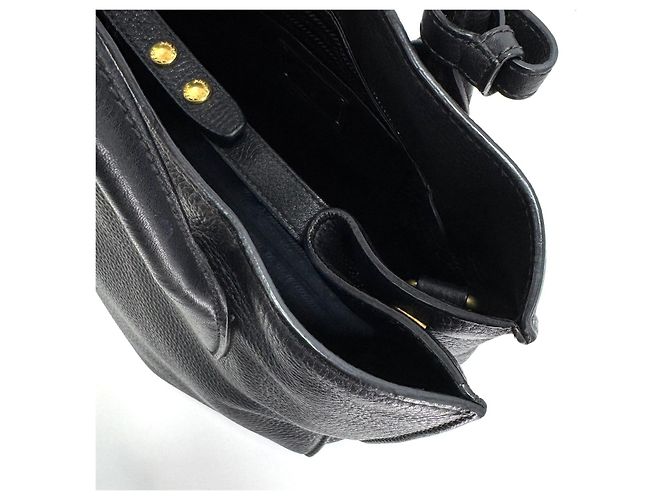Prada Borsa Tote e Borsa a Spalla Vittelo Daino Black Nero - vista 11
