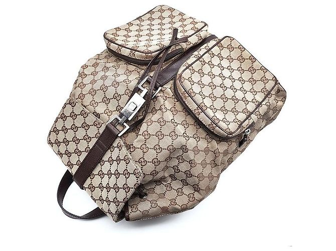 Gucci Zaino GG Jacquard a due tasche Multicolore - vista 4