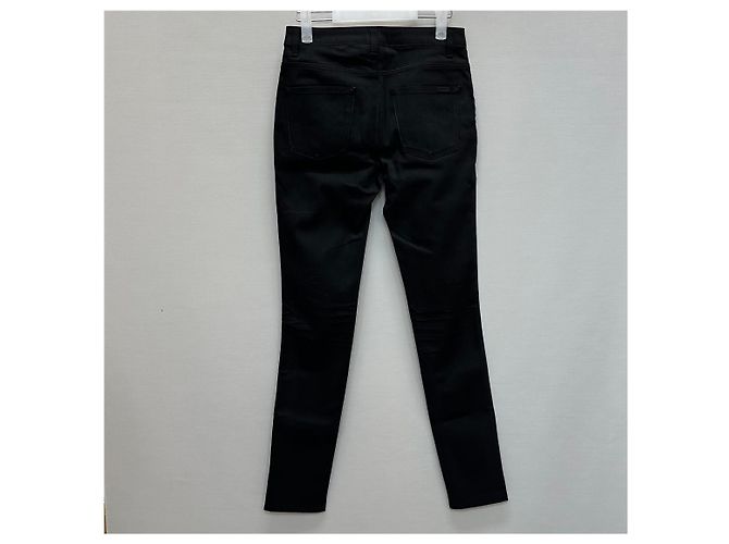 Saint Laurent Jeans skinny de denim negro usados - vista 5