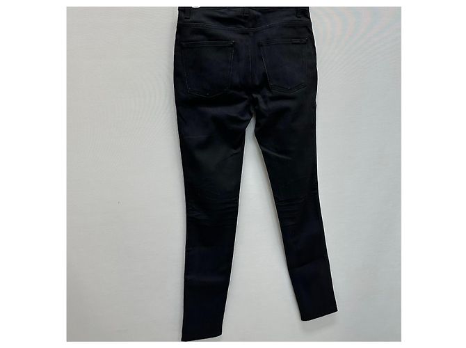 Saint Laurent Jeans skinny de denim negro usados - vista 7