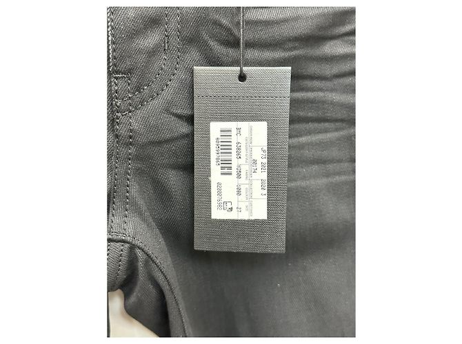 Saint Laurent Jeans skinny de denim negro usados - vista 8