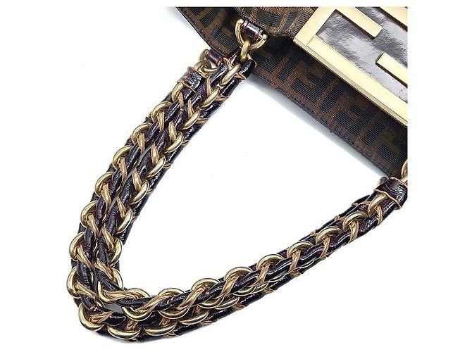 Fendi Borsa a Spalla con Catena Juka Mia Large Multicolore - vista 5