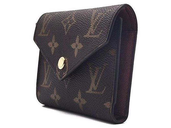 Louis Vuitton Cartera Monogram Victorine Castaño - vista 2