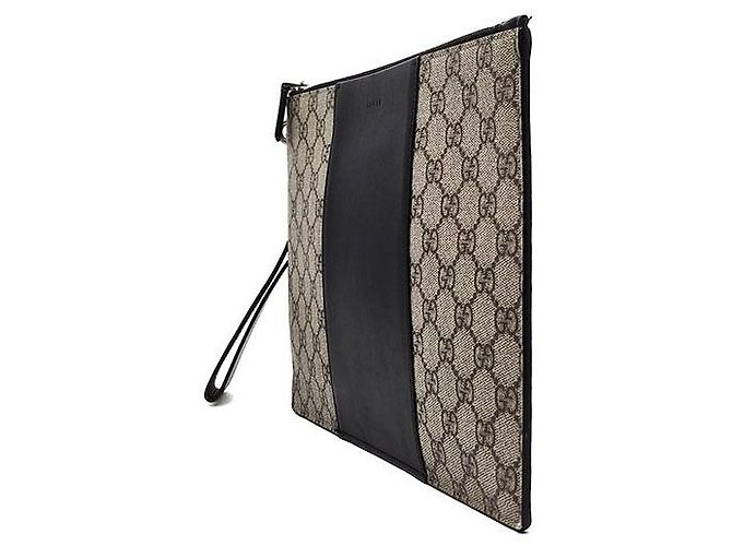 Gucci Clutch Eden GG Supreme Marrone - vista 2