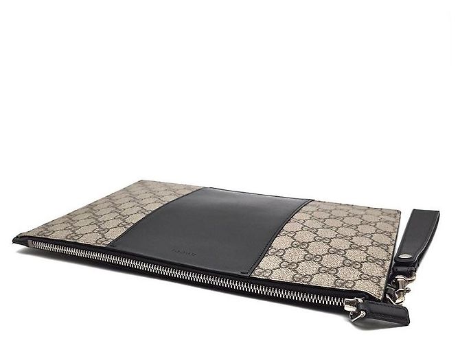 Gucci Clutch Eden GG Supreme Marrone - vista 4