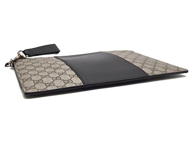 Gucci Clutch Eden GG Supreme Marrone - vista 5