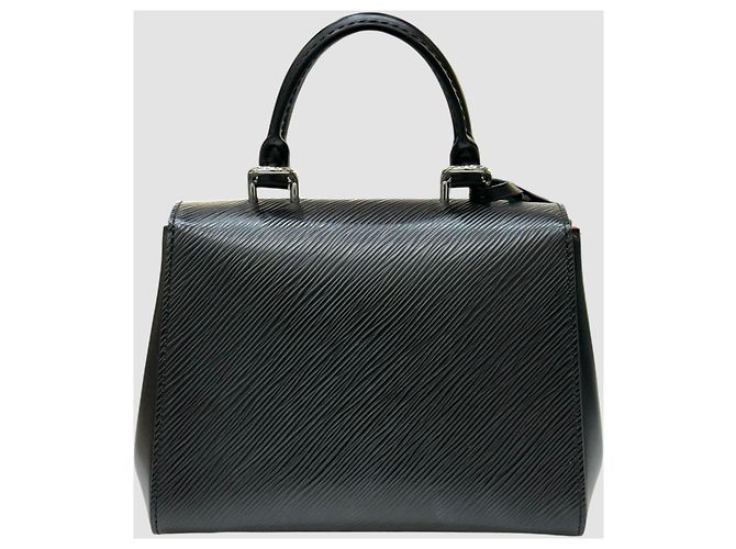 Louis Vuitton Borsa Tote Cluny Mini Épi Black Nero - vista 10