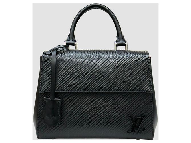 Louis Vuitton Borsa Tote Cluny Mini Épi Black Nero - vista 2