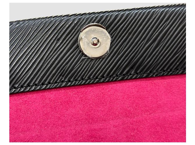 Louis Vuitton Borsa Tote Cluny Mini Épi Black Nero - vista 7