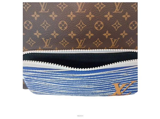Louis Vuitton Pochette Multi Pocket Pouch Clutch Bag Blu - vista 3
