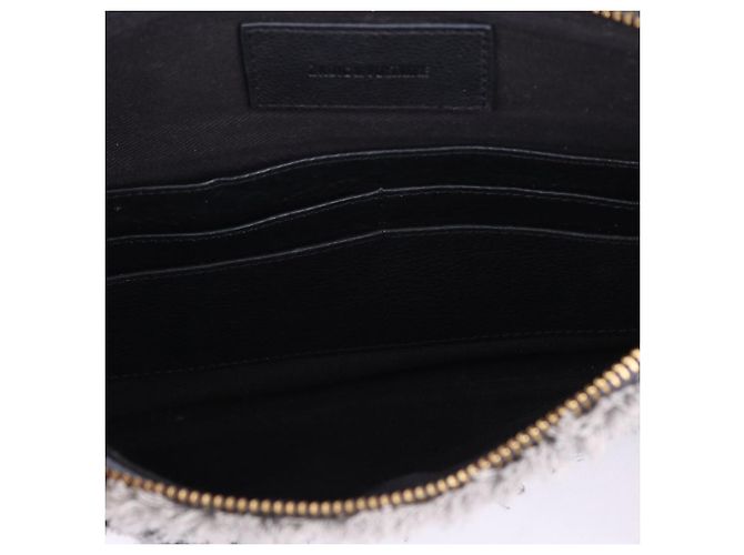 Zadig & Voltaire Clutch in denim con tracolla grigia Marrone - vista 10