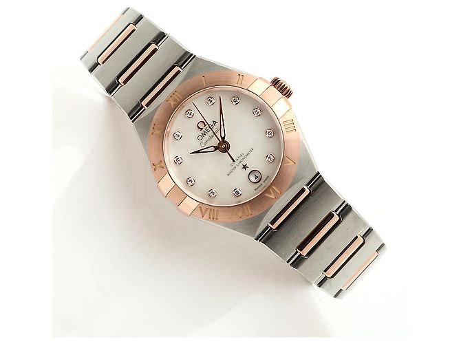 Omega Reloj Combo Constellation Manhattan para Mujer Sedna Gold Automático Dorado - vista 24