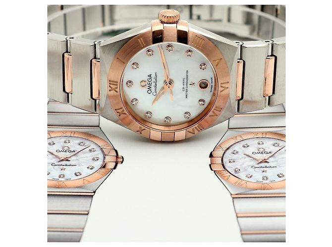 Omega Reloj Combo Constellation Manhattan para Mujer Sedna Gold Automático Dorado - vista 26