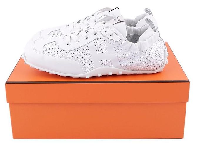 Hermès Donne con sneakers Argento - vista 12