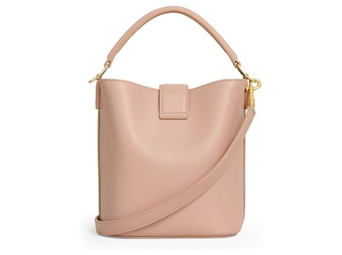16 Céline Piccola borsa a secchiello Louise in pelle di vitello liscia Soft Peach Arancione - vista 3