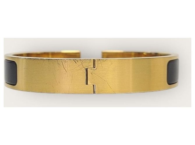 Hermès Bracelet Click Black Gold Noir - vue 3