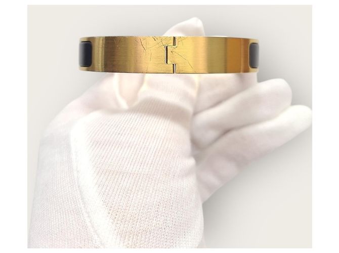 Hermès Bracelet Click Black Gold Noir - vue 5