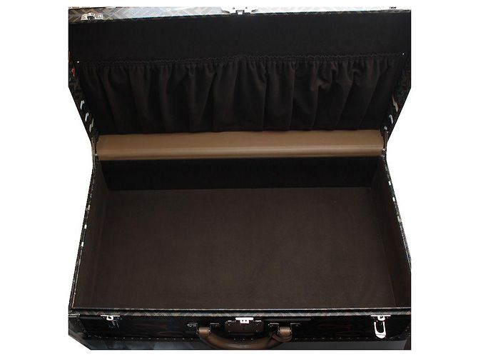 Fendi Tool Print Silver Stud Suitcase Black - view 4