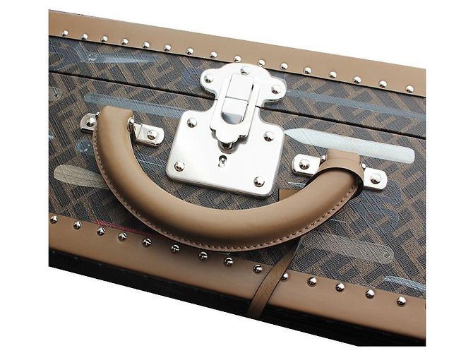 Fendi Tool Print Silver Stud Suitcase Black - view 6