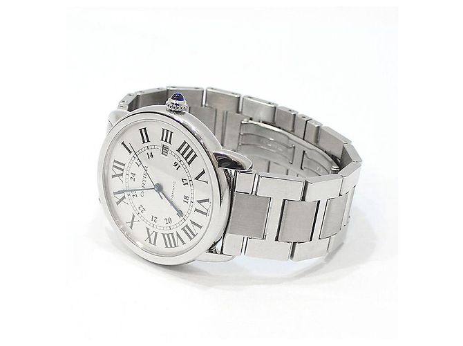 Cartier Relógio automático Longue de Solo XL em aço Prata - vista 3