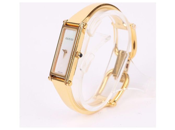 Gucci Relógio feminino de aço com mostrador branco quadrado e quartzo - vista 2