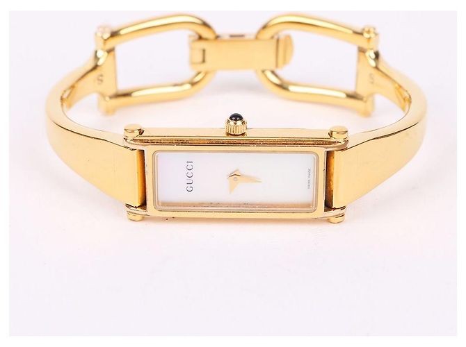 Gucci Relógio feminino de aço com mostrador branco quadrado e quartzo - vista 4