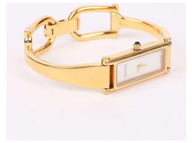 Gucci Relógio feminino de aço com mostrador branco quadrado e quartzo - vista 6