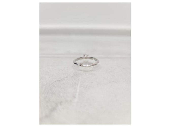 Tiffany & Co Tiffany Platinum Tiffany Setting Verlobungsring Silber - Ansicht 3