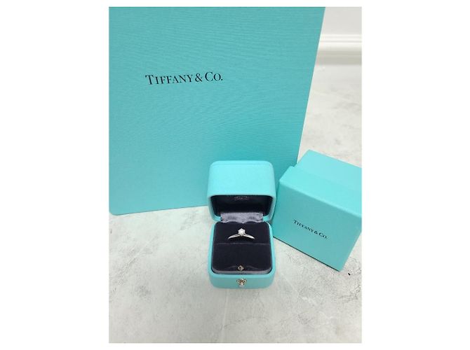 Tiffany & Co Tiffany Platinum Tiffany Setting Verlobungsring Silber - Ansicht 5