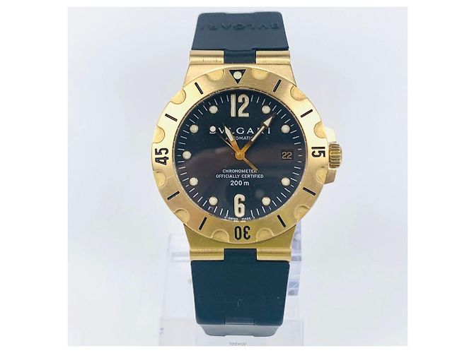 Bulgari Relógio Automático Diagono Scuba Amarelo - vista 6