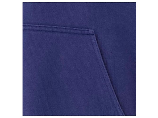Balenciaga Felpa con cappuccio a maniche lunghe con logo Wave Blu - vista 9