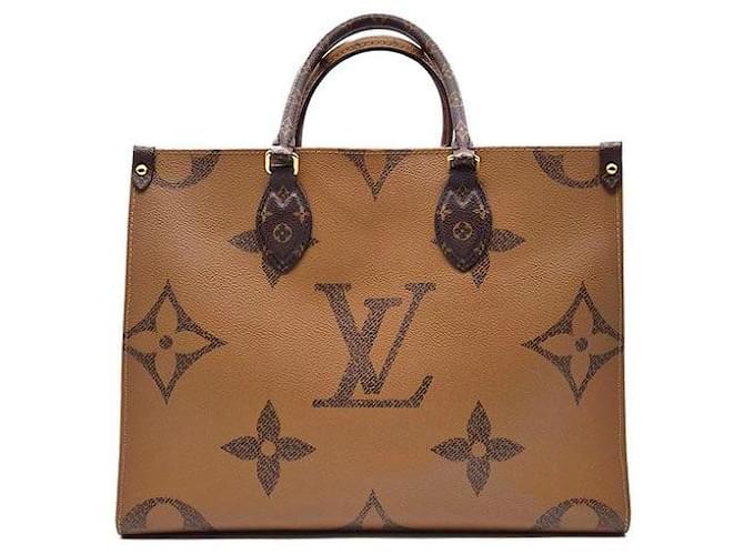 Louis Vuitton Monogram On The Go MM Marrone - vista 3