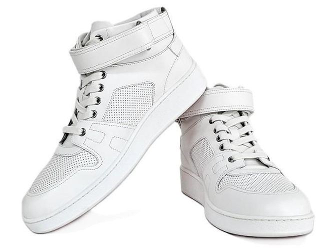 Hermès Sneakers alte da uomo Argento - vista 6