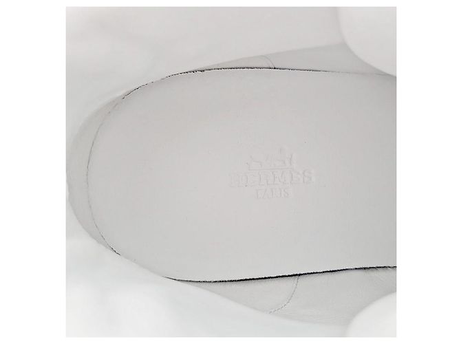 Hermès Sneakers alte da uomo Argento - vista 9