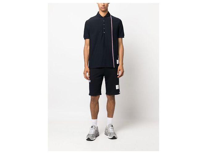 Thom Browne Pantaloncini ricamati Nero - vista 9