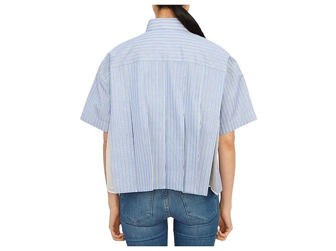 Sacai Camicia a maniche corte da donna Bianco - vista 5