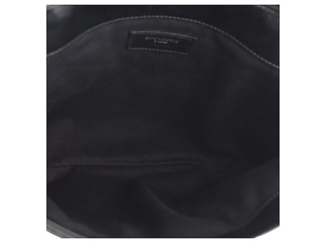 Saint Laurent Clutch Loulou Flap Matelassé Argento - vista 7