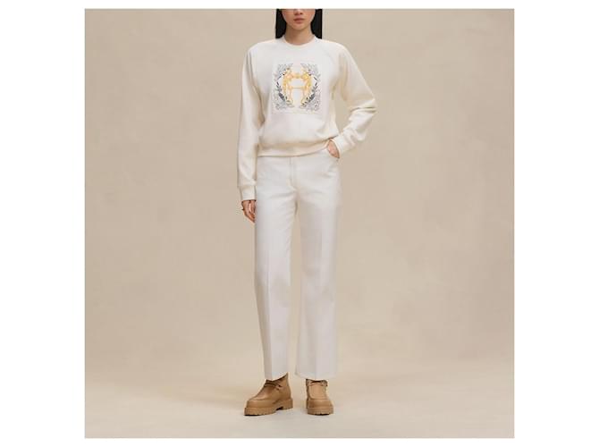 Hermès Sweatshirt mit bestickten Raglanärmeln Mehrfarben - Ansicht 5
