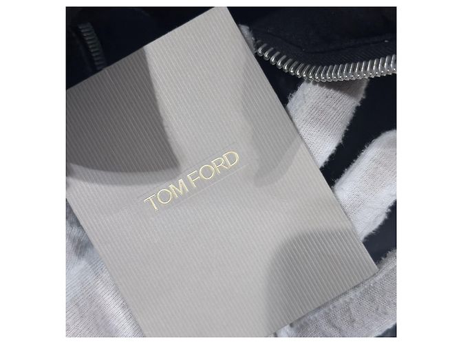 Tom Ford Cashmere Wool Blend Padded Jacket Black - view 9