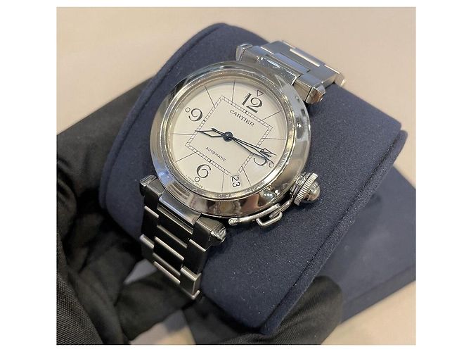 Pasha de Cartier Uhr aus Stahl - Ansicht 2