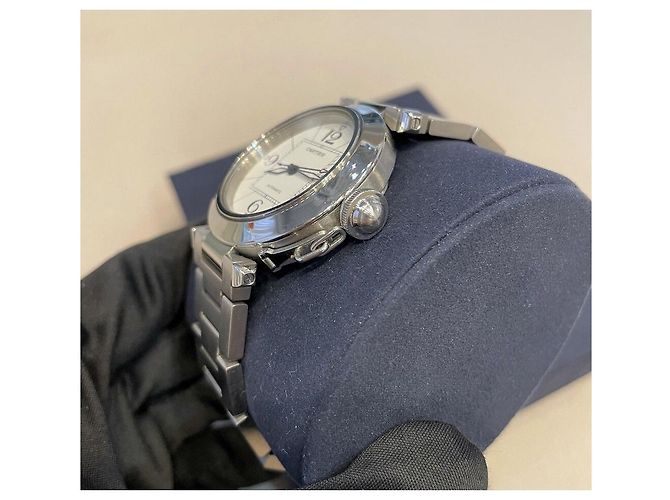 Pasha de Cartier Uhr aus Stahl - Ansicht 3