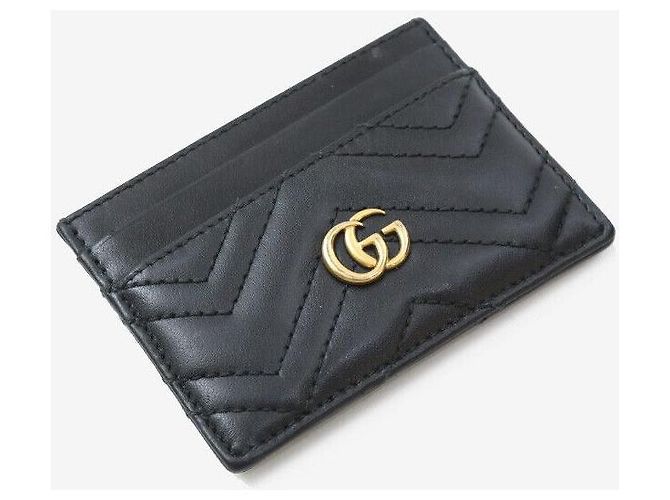 Gucci Tarjetero acolchado negro - vista 5