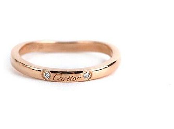 Cartier Ballerina Ehering Roségold Diamant Größe Pink - Ansicht 4