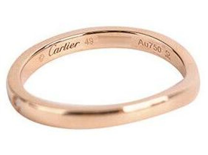 Cartier Ballerina Ehering Roségold Diamant Größe Pink - Ansicht 5